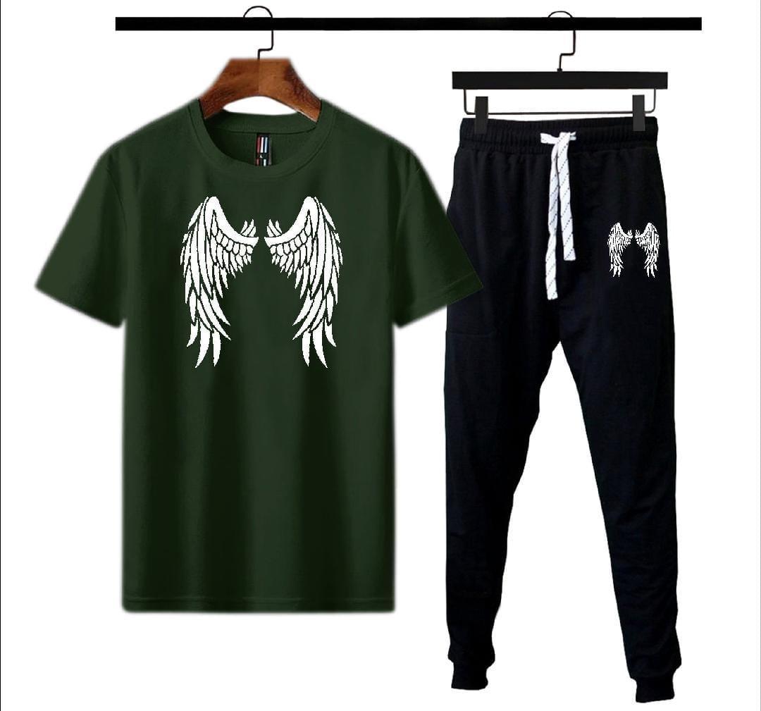 Men's Graphic Sublimation Cotton Track Suit 2 Pcs