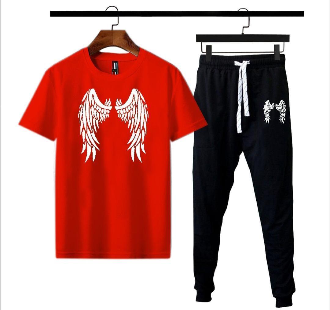 Men's Graphic Sublimation Cotton Track Suit 2 Pcs