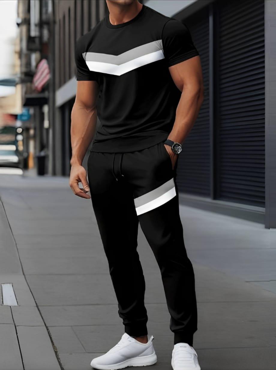 Men's Micro Fabric Plain Track Suit - 2 Pcs Set