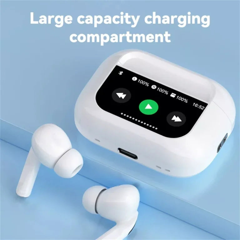 A9 Pro Airpods ANC/ENC Touch Screen Wireless Earbuds