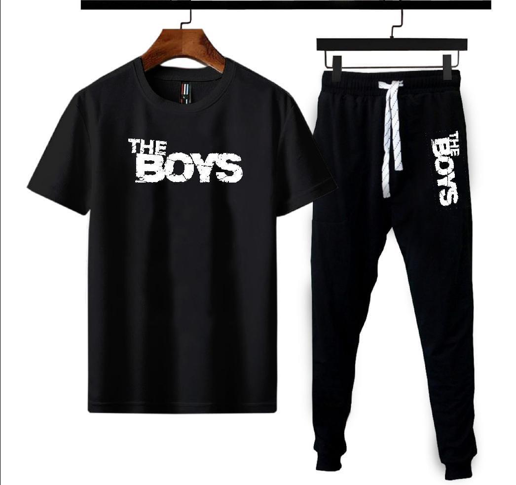 Men's Printed Polyester Track Suit - 2 Pcs