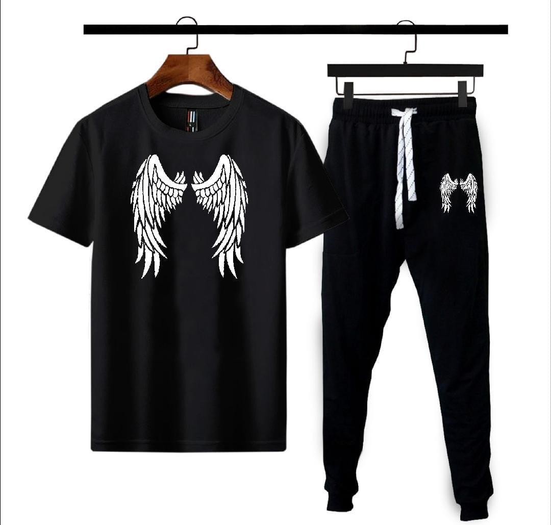 Men's Graphic Sublimation Cotton Track Suit 2 Pcs