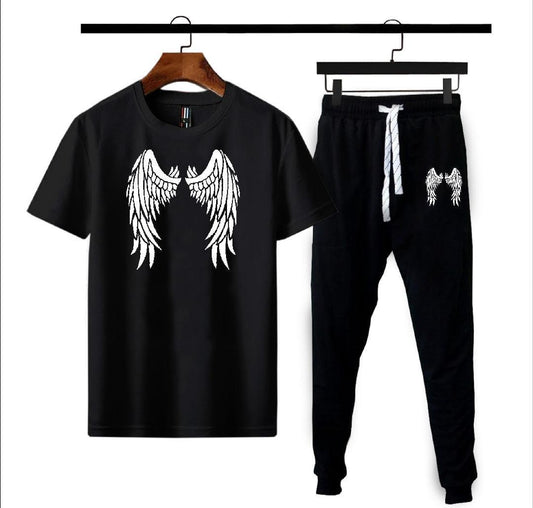 Men's Graphic Sublimation Cotton Track Suit 2 Pcs