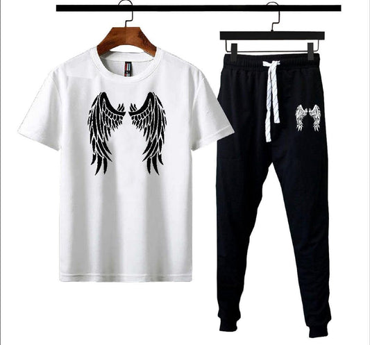 Men's Graphic Sublimation Cotton Track Suit 2 Pcs