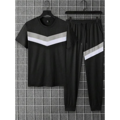Men's Micro Fabric Plain Track Suit - 2 Pcs Set