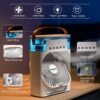 Portable Air Conditioner Fan | 10 Inch Big Size | Usb Electric Fan With Led Night Light, Fine Mist Water | Air Conditioner Fan Personal Cooler Desk Fan (random Color)