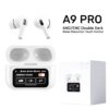 A9 Pro Airpods ANC/ENC Touch Screen Wireless Earbuds | Noise Cancellation | High Quality Sound | Smart Touch Screen Control Colour (Only White)