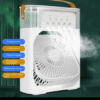 Portable Air Conditioner Fan | 10 Inch Big Size | Usb Electric Fan With Led Night Light, Fine Mist Water | Air Conditioner Fan Personal Cooler Desk Fan (random Color)