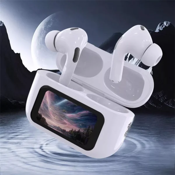 A9 Pro Airpods ANC/ENC Touch Screen Wireless Earbuds | Noise Cancellation | High Quality Sound
