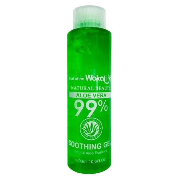 Aloe Vera Wokali Soothing Gel 99% – Natural Moisturizing Face,Body & Hair – Acne Relief, Dry Skin Calming, 300ml