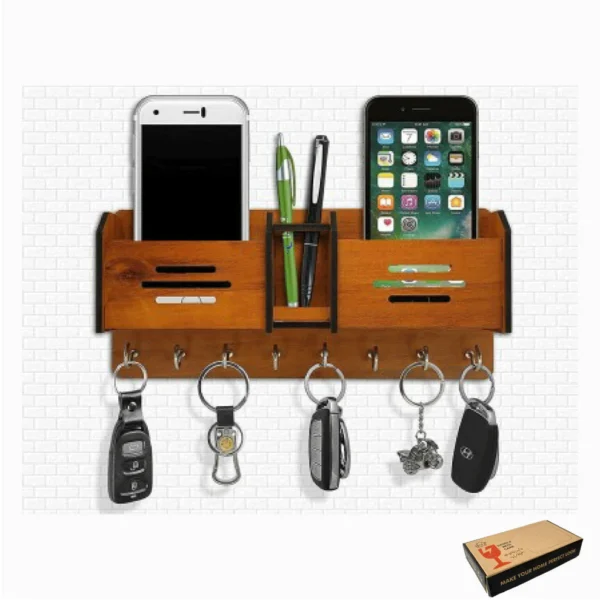 Wooden Mobile and Keys Beautiful Holder